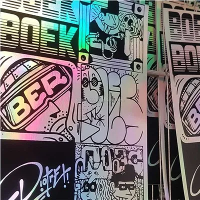 Holografik Yumurta Kabuğu Etiket Baskısı