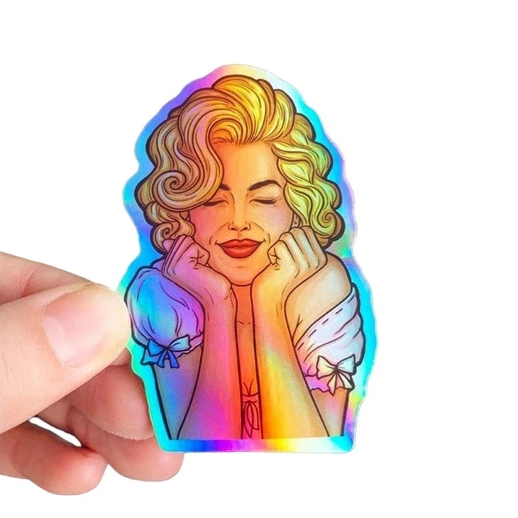 Waterproof Vinyl Holographic Die Cut Stickers